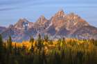 Autumn view of Teton Range at sunrise-Grand Teton National Park-Wyoming Art Print